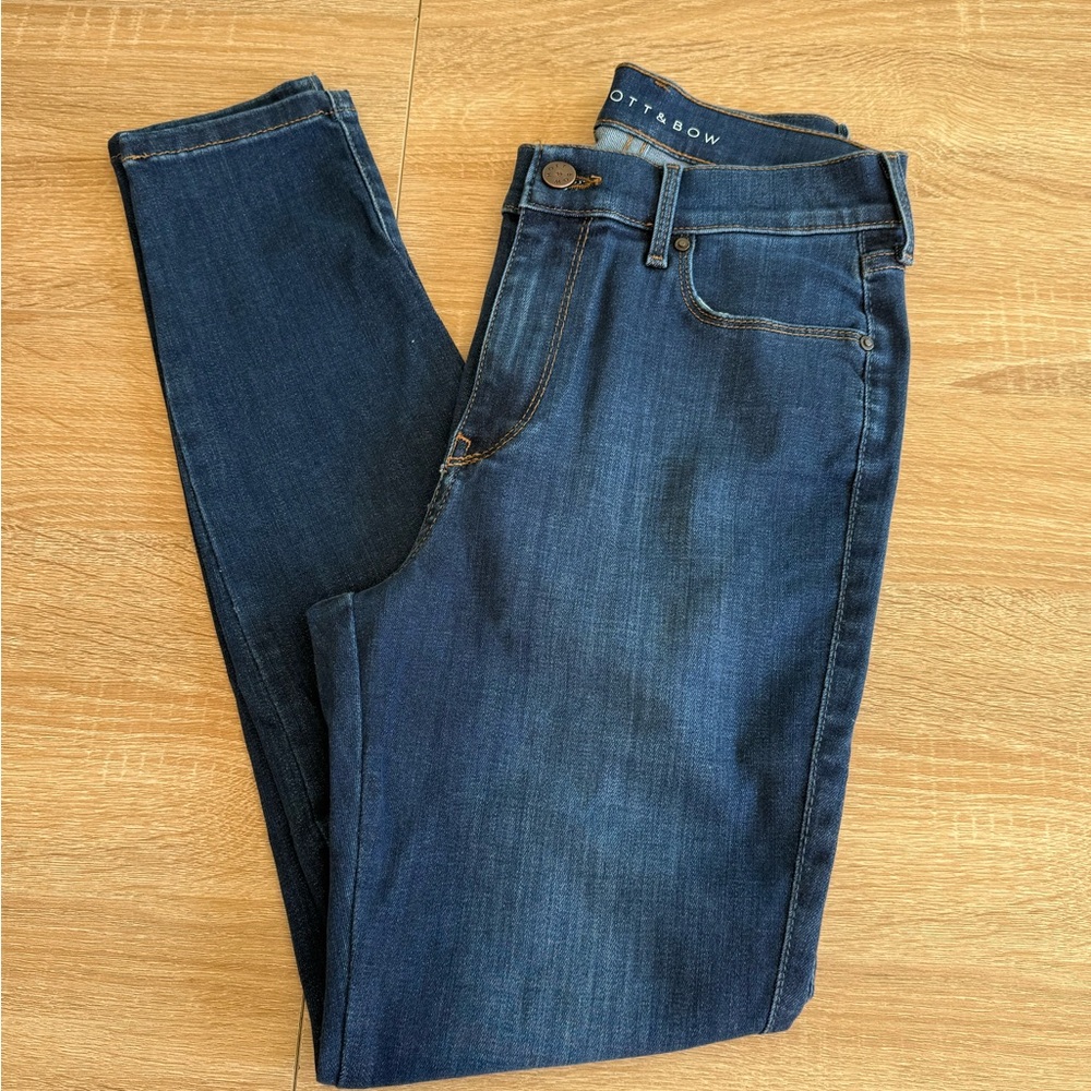 Mott & Bow High Rise Skinny Jane Jeans Anti-Flat Butt Leg-Lengthening